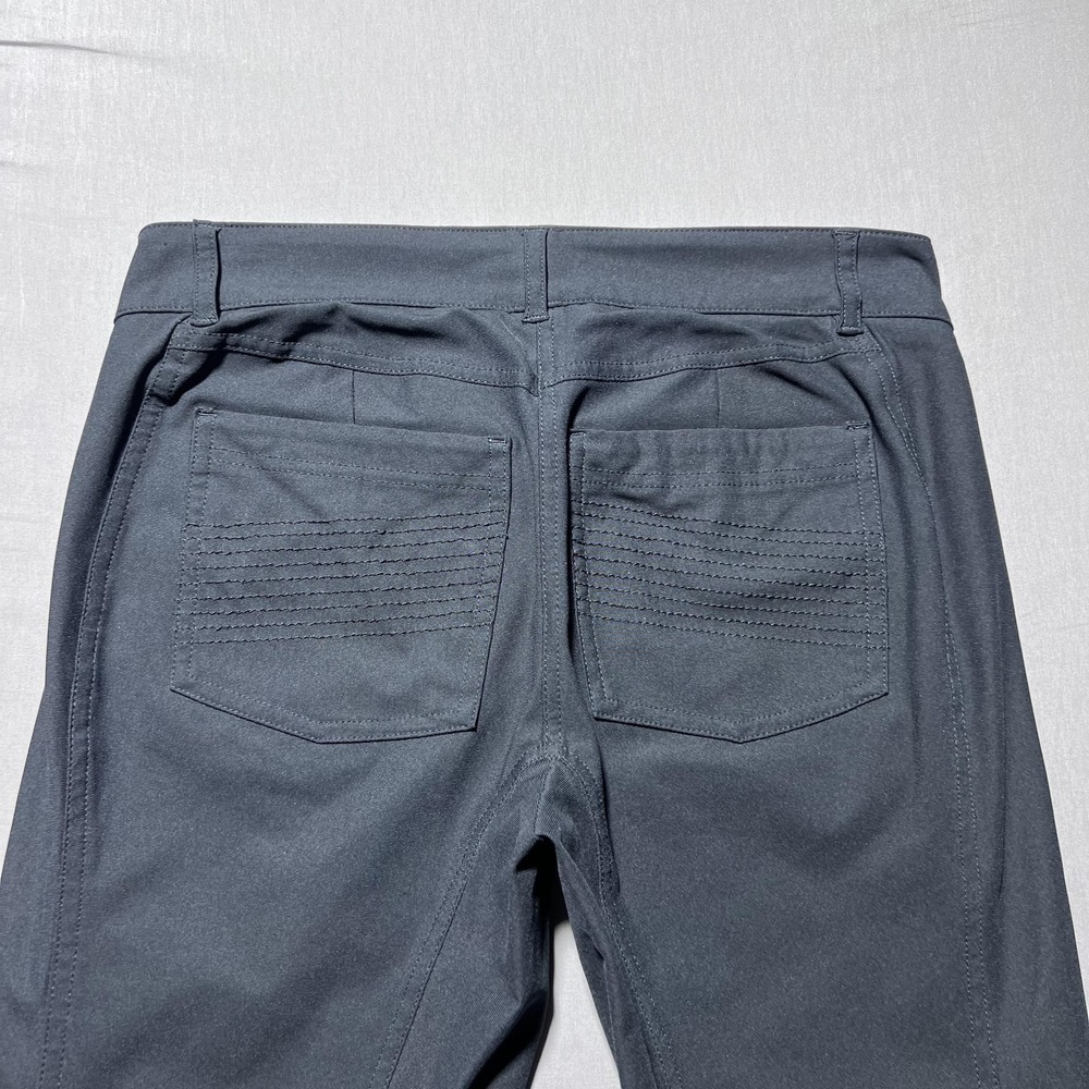 Lululemon Bust A Move Moto Skinny‎ Pants Womens Black Tech Utility Zip 29x26 - Picture 3 of 15